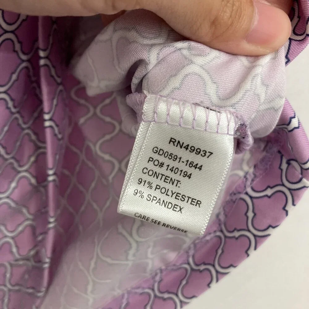 Tail Lavender Geometric Short-Sleeve Polo - Picture 7 of 9